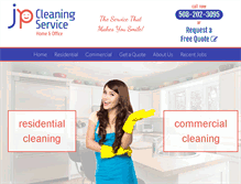 Tablet Screenshot of jp-cleaning.com